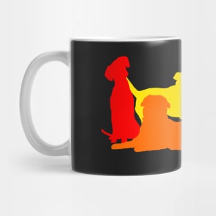 Rainbow Dogs Mug